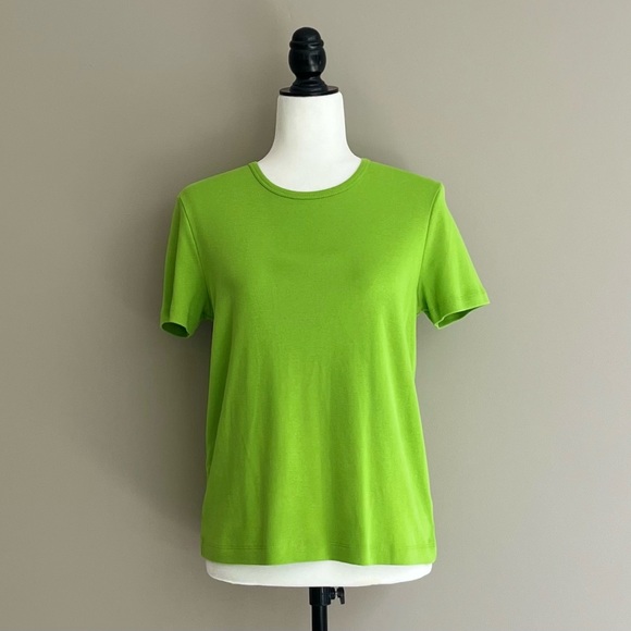 Jones New York Sport apple green T shirt cotton - Picture 1 of 4